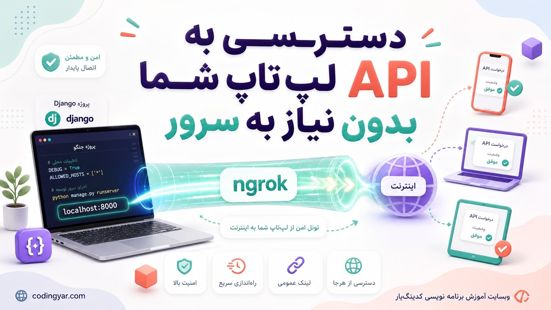 دسترسی به API لپتاپ شما بدون نیاز به سرور